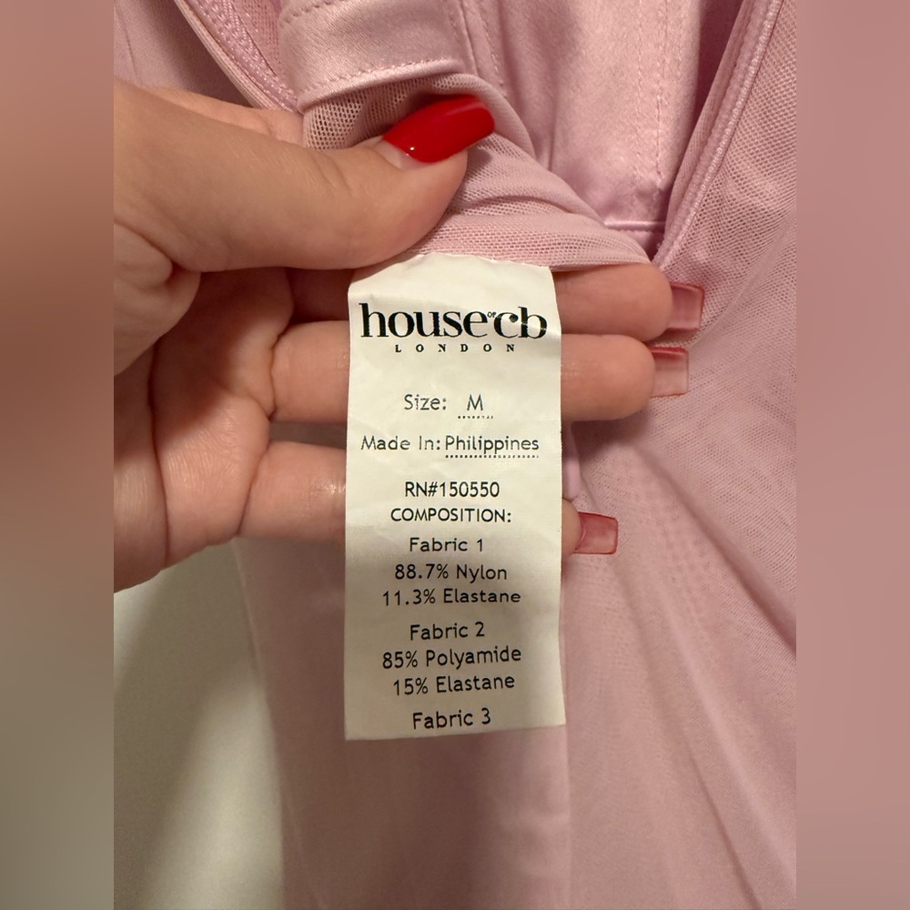 House of CB Pink Lace-Trim Maxi Dress - Picture 9 of 9